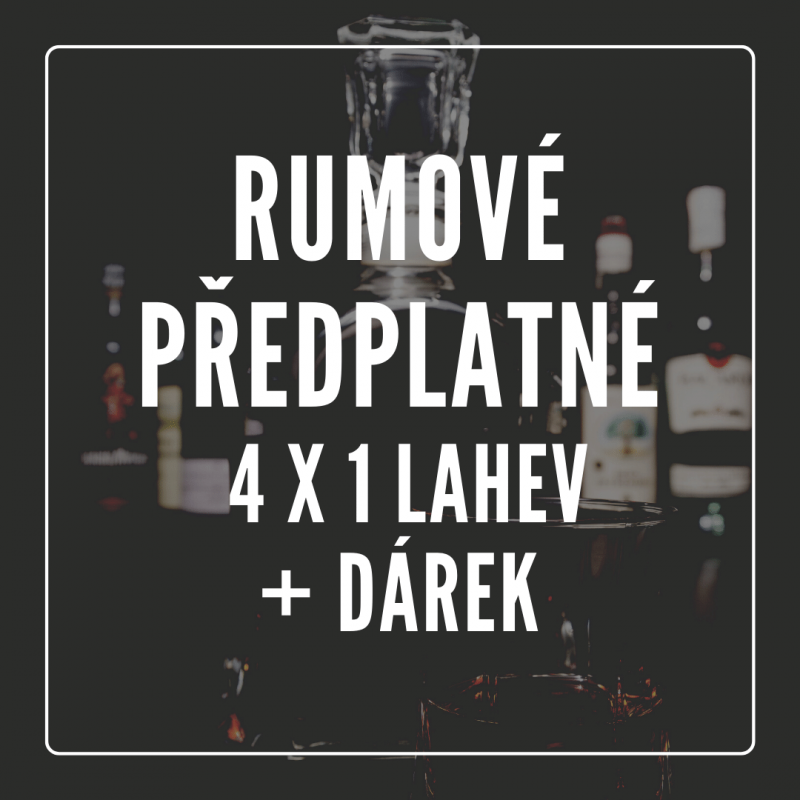 Rumové předplatné - 4 MĚSÍCE  | Alkohouse.cz